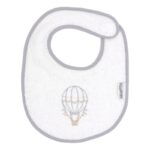 Bib with velcro balloon gray 905