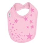 Bib with trunk pink stars 804
